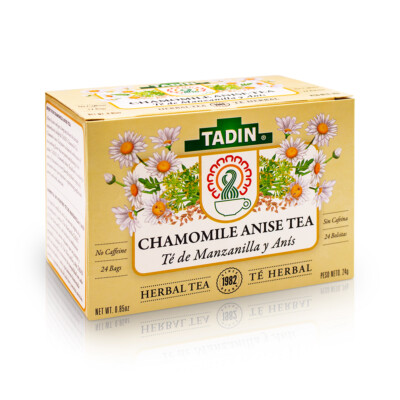 Tadin Chamomile Anise Tea, Herbal Tea 24 Bags
