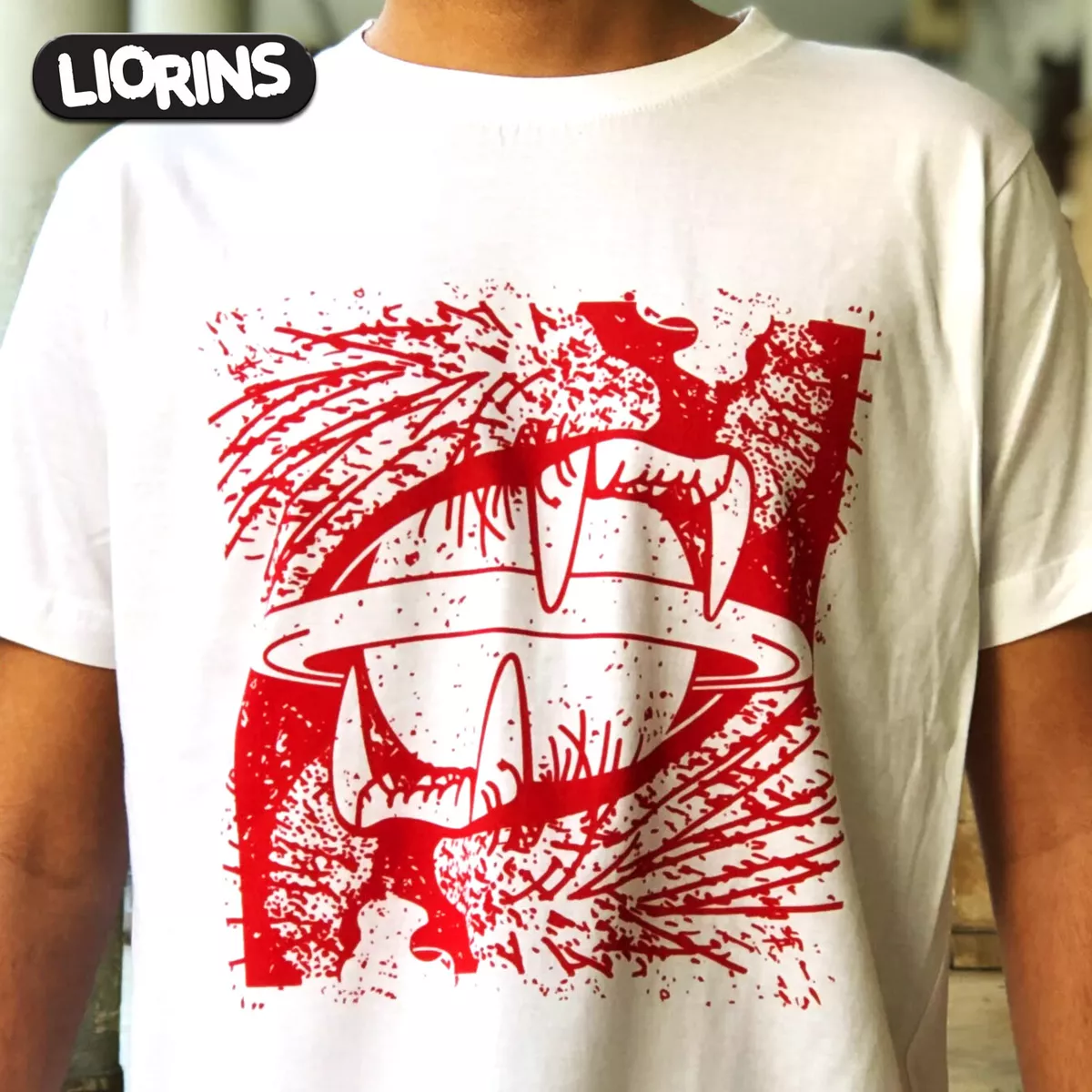 WILD GALAXY White Tee LIORINS STREETWEAR Men T Shirt Silk Screen