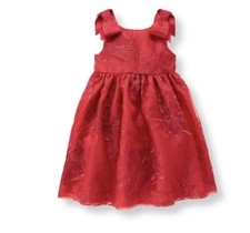 NWOT Janie and Jack Tartan Party Floral Organza Dress 12-18