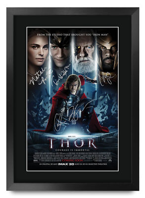 Thor Movie Collection Signed Printed A3 Poster For Chris Hemsworth Marvel  Fan UK