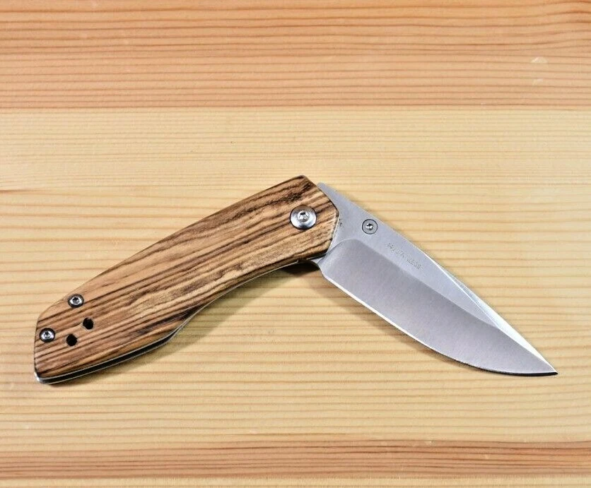 Magnum Baron口袋刀2-3/4英寸 直边刀片衬里锁木制 01EL011 — 第 3/4 张图片