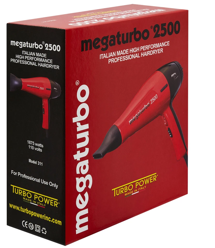 Secador de pelo profesional Turbo Power MegaTurbo 2500 modelo: 311A Foto 3 de 3