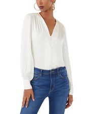 BCBGMAXAZRIA 298782 Women's Long Relaxed Sleeve Bodysuit Size Small