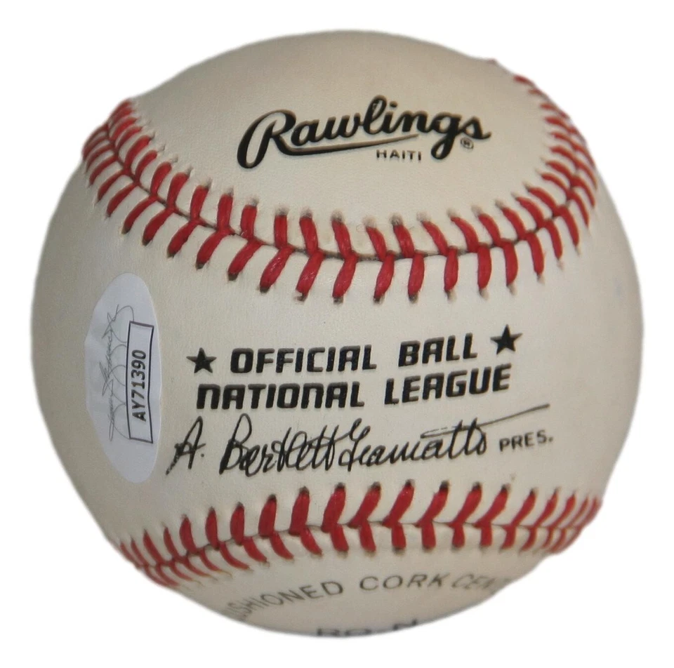 Bill Terry Autographed Official National League Baseball NY Giants Nice JSA - Image 3 of 4