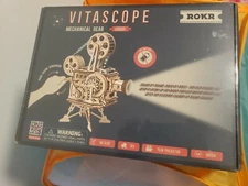 Rokr 3D Wooden Puzzle Vitascope 183 piece new sealed no glue diy film projector