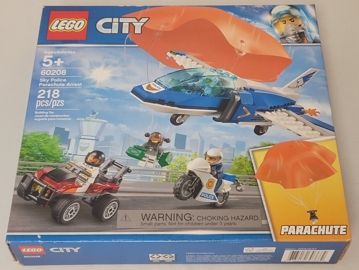 LEGO 60208 Parachute Arrest City Sky Police officers crooks