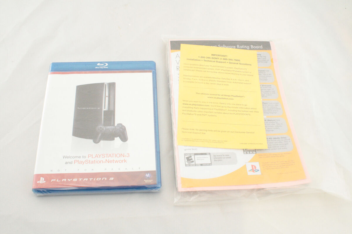 Sony Playstation 3 Paperwork Quick Reference Safety Support Welcome Film  PS3