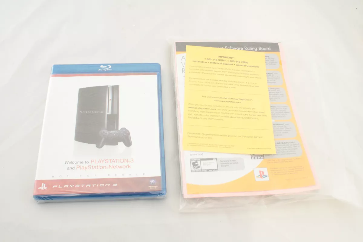 Sony Playstation 3 Paperwork Quick Reference Safety Support Welcome Film PS3