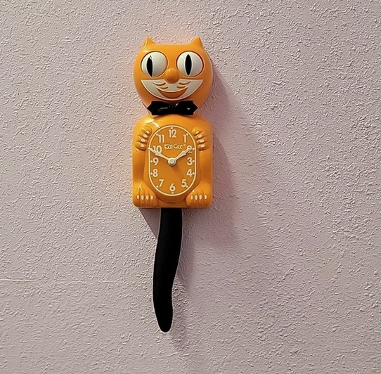 Festival Orange Delight Kit Kat Cat Klock Clock | eBay