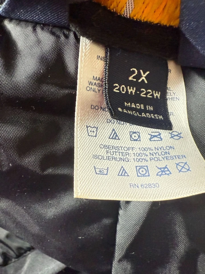 Pantalones de mujer Lands End Squall 2X 20W-22W negros de nailon/poliéster ropa de invierno Foto 3 de 4