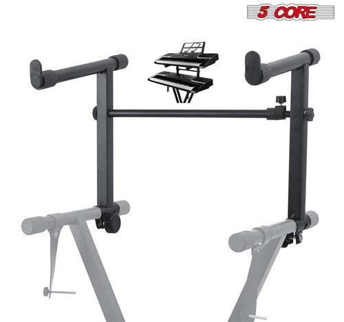 Adattatore prolunga supporto tastiera 5 core 2 livelli larghezza regolabile 2° livello stile X - Foto 3 di 17