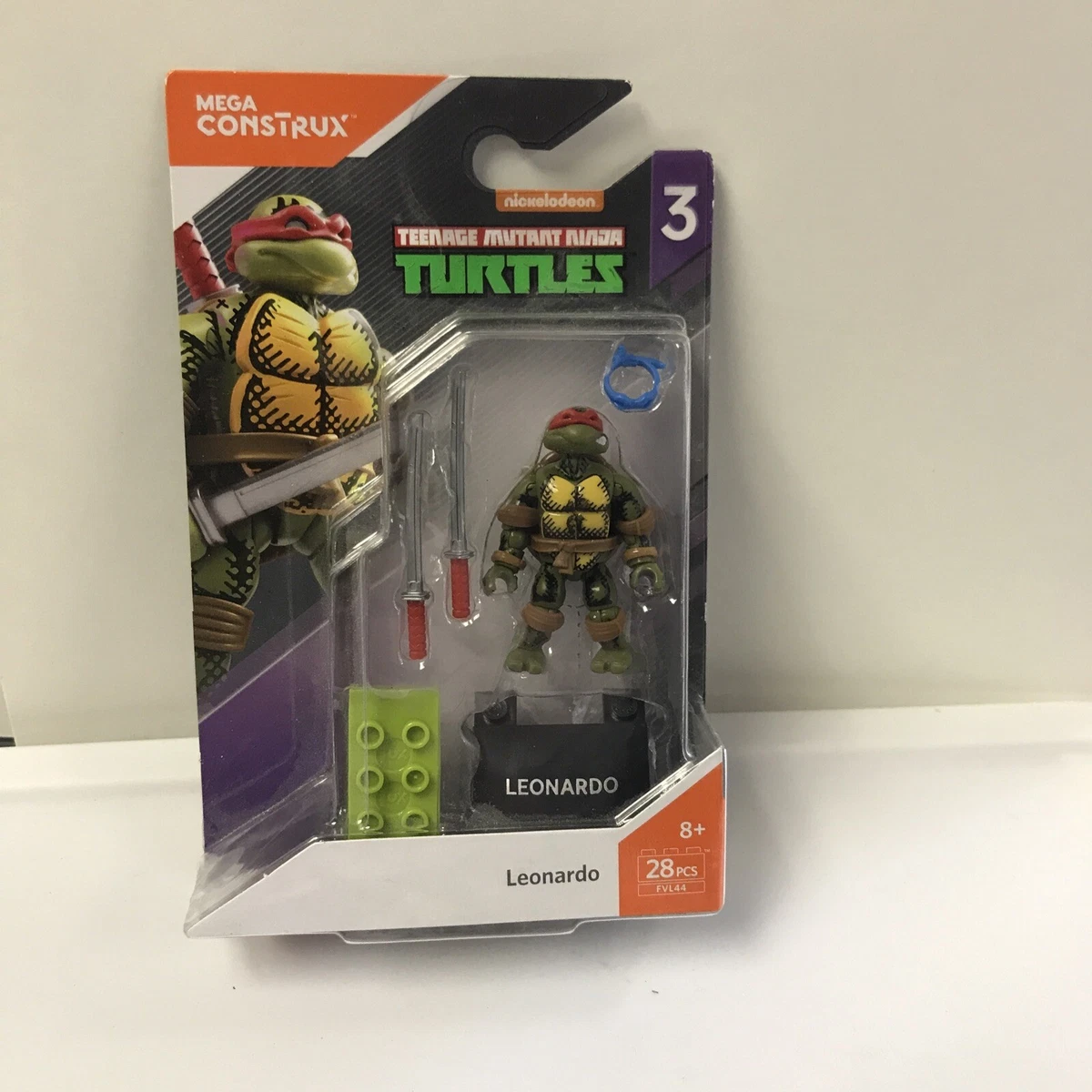 LEONARDO Mega Construx TMNT Mini Figure FVL44 Teenage Mutant Ninja