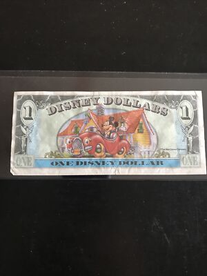 1993 $1 One Disney Dollar Mickey Mouse 65th Anniversary Note As