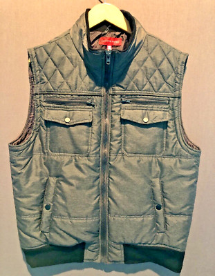 Womens Saks Fifth Avenue Vest Insulated Puffer Jacket Gray XL. Like Walls NICE!