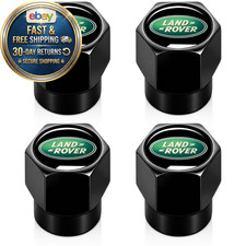 Tire Valve Stem Caps For Land Rover Metal Auto 4 Black-21 Tire Valve Stem Caps For Land Rover Metal Auto 4 Black-21