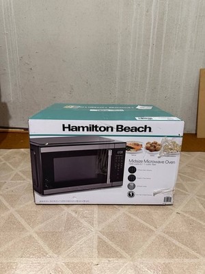 Hamilton Beach Midsize Microwave Oven 1000W 1.1 cu ft Stainless Steel Countertop