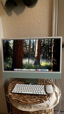 Apple iMac 24  M1 (Blue)   8-Core CPU/GPU, 8GB RAM, 256GB SSD - Great Condtiion!