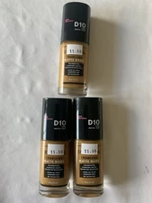 Lot Of 3 Covergirl Trublend Matte / MAT Made 12HR Liquid Foundation In Shade D10