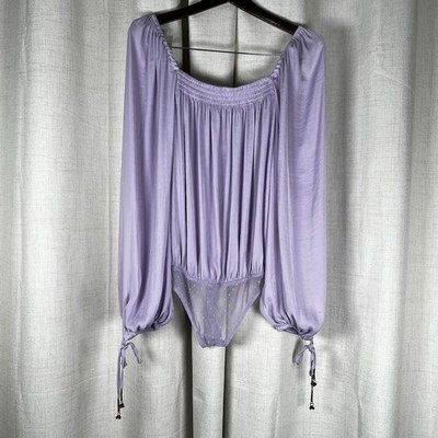 NEW! Intimately Free People Another Round Bodysuit Lavender Dust Purple Small