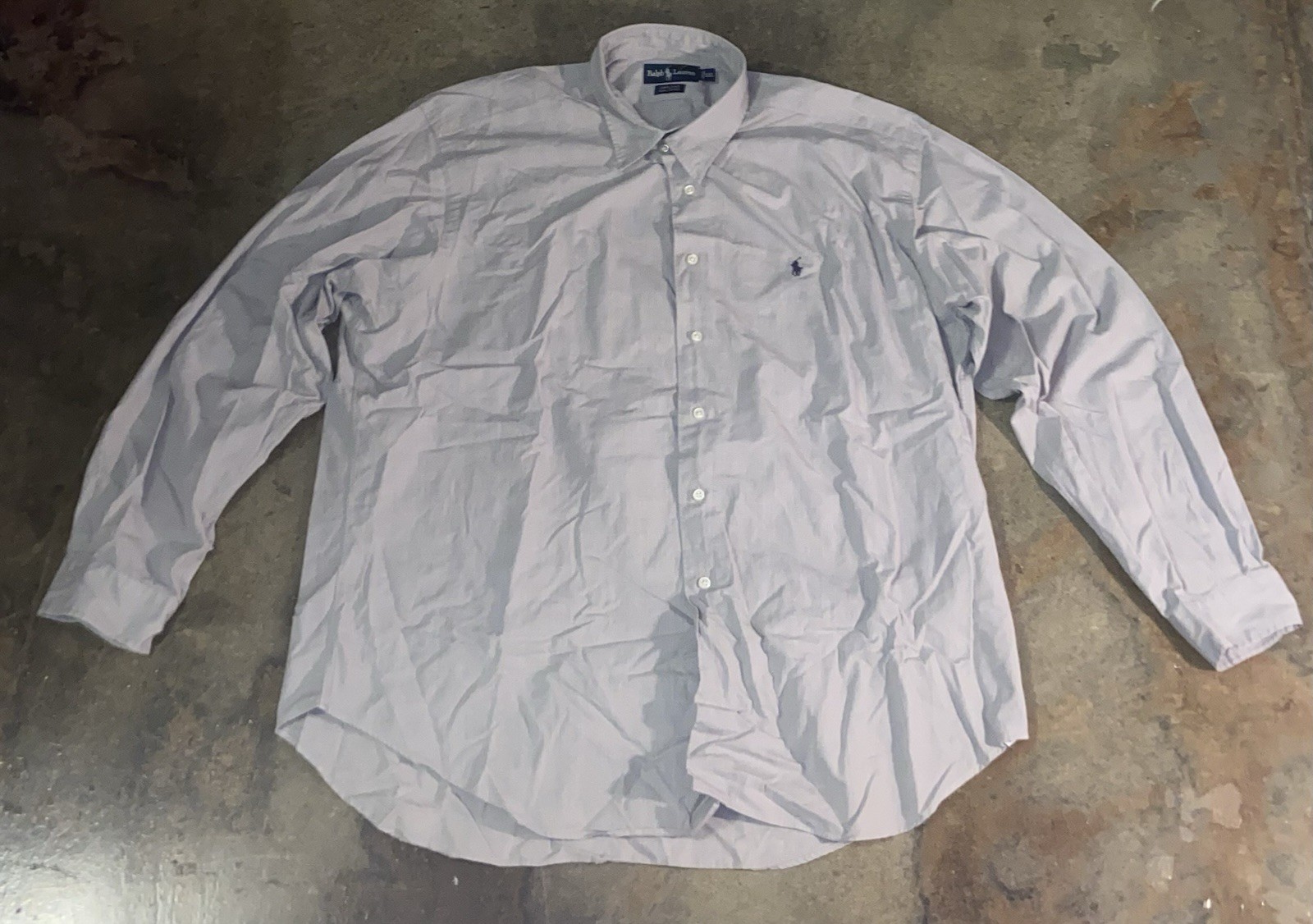 Vintage/Y2K Polo Ralph Lauren Marlowe Cotton Button Up Size 2XL Gray Plaid