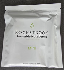 Rocketbook Mini Smart Reusable Notepad - Dotted Grid Eco-Friendly Black, New