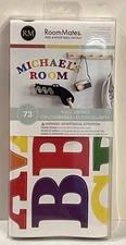 RoomMates RMK1253SCS Kids Room 73 Colored Letters Peel and Stick Wall Decals