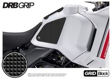 DRB Grip For DUCATI DesertX (2022~) Tank Grips (GRID/Black)
