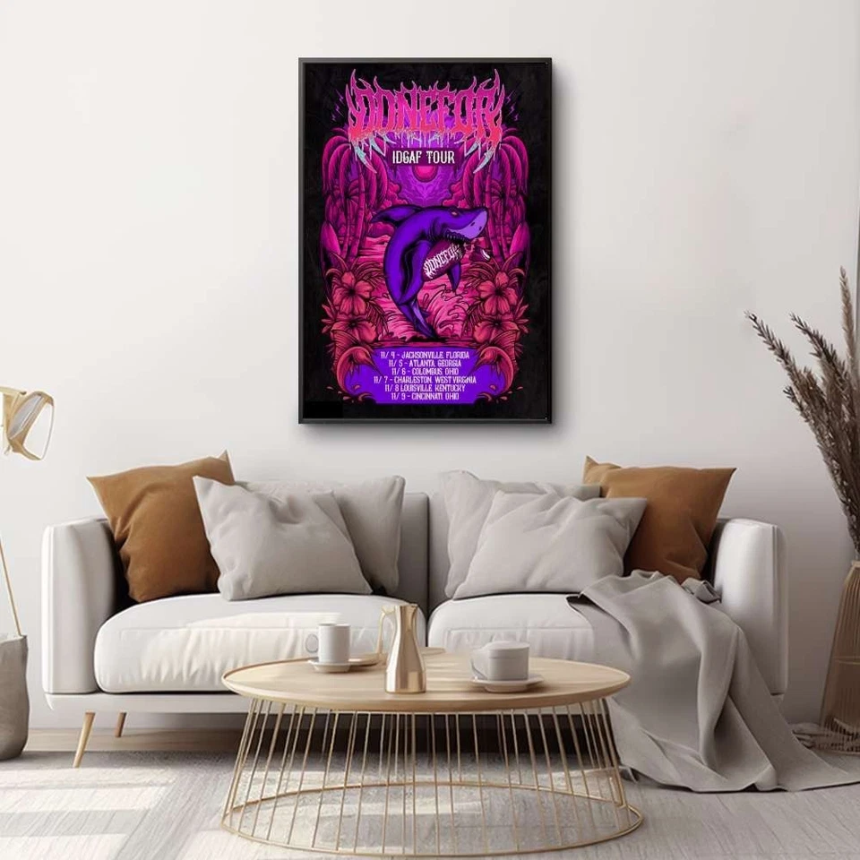 DONEFOR IDGAF Tour 2025 Poster – Official Concert Wall Art Poster - Unframed - Image 2 of 4