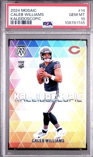 💎 2024 - Rookie Caleb Williams - Mosaic Kaleidoscope SSP Case Hit PSA 10 💎