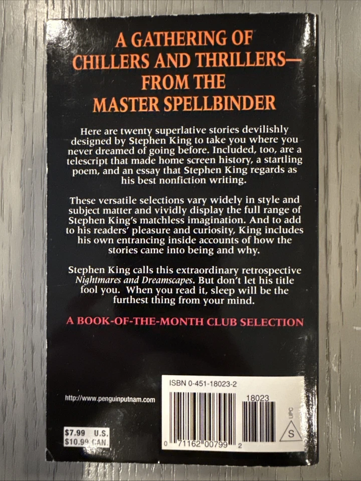 Nightmares and Dreamscapes by Stephen King – 1994 Signet Paperback – Very Good - Image 3 of 4