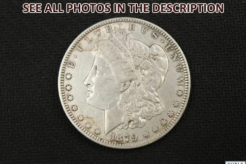 NobleSpirit 1879 Morgan Silver Dollar AU About Uncirculated Slider