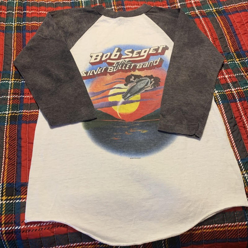 Vintage Bob Seger The Silver Bullet Band Shirt Concert Band Tee 1980s Size M