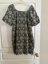 Talbots Dress Women's 14 Petite Embroidered & lined Floral dress