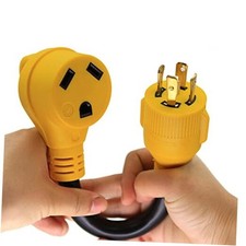 30 Amp Generator to RV Power Adapter,4-Prong 125/250V Male Locking Plug 30M430F