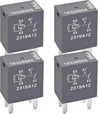 Relay 15328866 Set of 4   12VDC 20A 4-Pin High-Power SPDT Relay   Multi-Use...