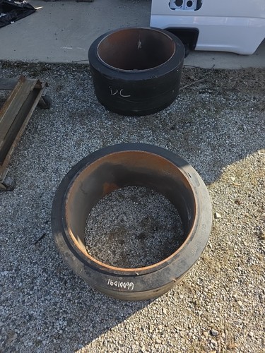 28X14X22 Solid Forklift Tires Pair 
