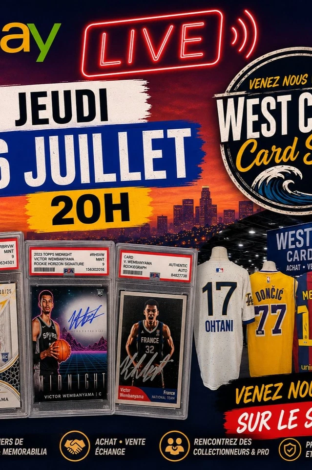 Encheres maillots signes des legendes du foot, basket et plein d'autres