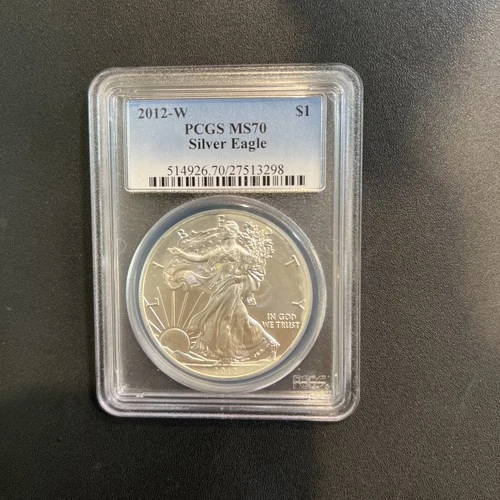 2012 W American Silver Eagle PCGS MS 70 Burnished