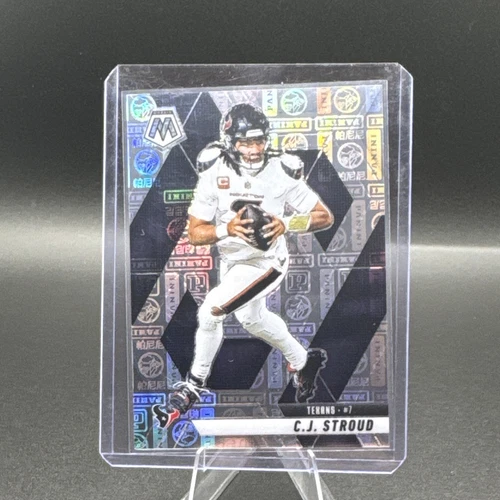 C.J. Stroud 2025 Panini Mosaic Silver Knight Prizm #71/149 Texans