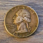 1948 Washington Quarter 25C Silver 0.9 Business Strike Philadelphia KM#164