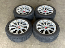 15 16 17 Jaguar F-Type Front & Rear Base 18 Inch Wheel Rim & Tire Set 1611 OEM