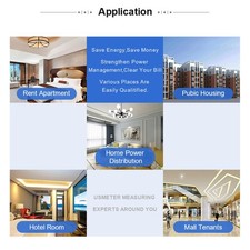 ­Electric Meter Din Rail 3 Phase 4 Wire KWh Energy Electricity Power Consumption