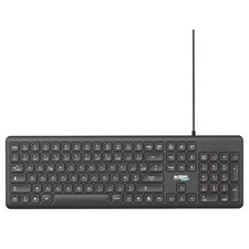 URBAN FACTORY Cyclee Full-Size AZERTY Wired Keyboard USB-A / USB-C for PC