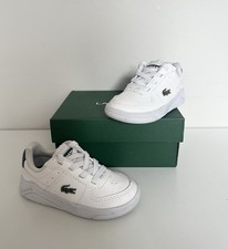 Lacoste Game Advance Kids Trainers - White | Infant Toddlers Boys Size Uk 5