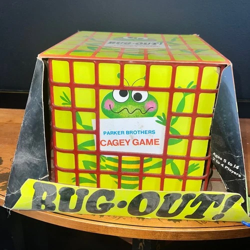 Vintage 1971 Parker Brothers Bug-Out! Cagey Game