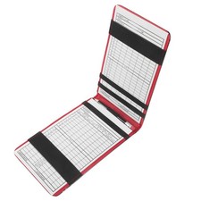 Professional Portable Golfs Scorebook PU Material Score Recording Book