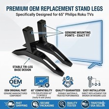 Pieza OEM - Patas de soporte de base de TV para Philips Roku 65" 65PFL4864/F7W
