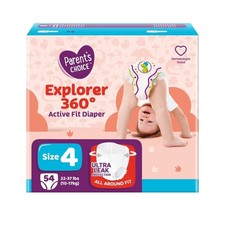 Explorer 360 Active Fit Diaper Pants, Size 4, 54 Count