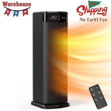 Space Heater for Indoor Use, 1500W Fast Heating Electric Heater with Thermostat