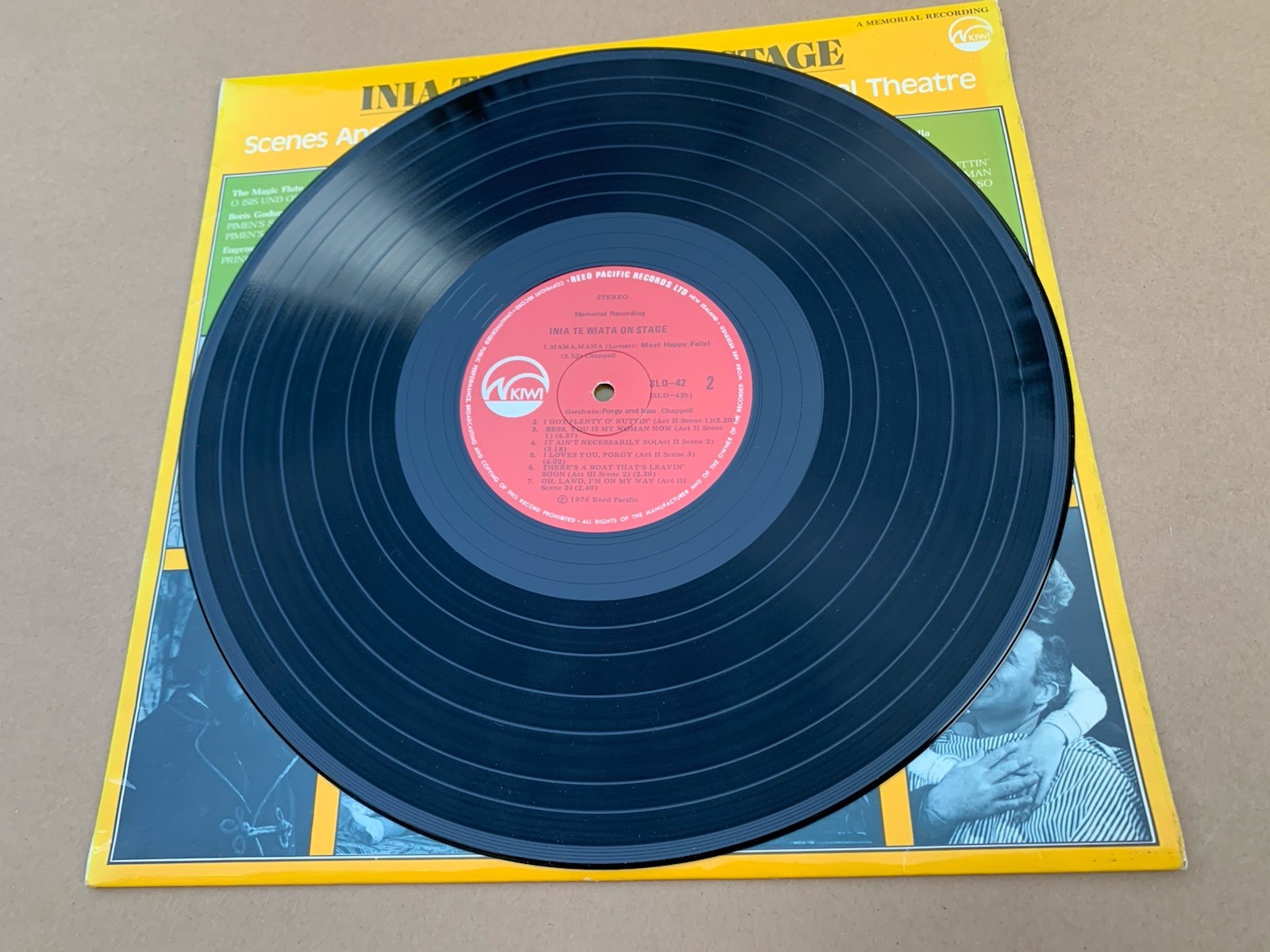 Inia Te Wiata On Stage Vinyl KIWI SLD-42 Māori Opera